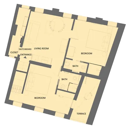 Apartmán Tadomo - Corte Del Cafetier *