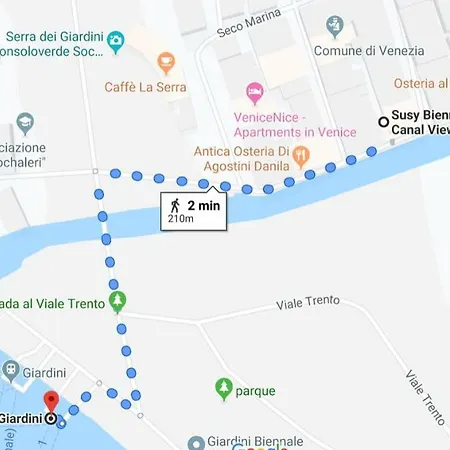Apartment Susy Biennale - Canal View And Garden Venice