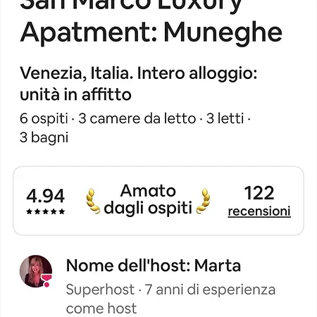 San Marco Luxury And Sharm Muneghe * Venice