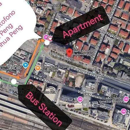 Quiet Station Flat 86sqm 100m To Bus Station 300m To Train Station Apartment Venice