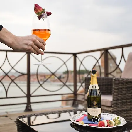 The Penthouse And Rooftop-terrace At Molino Stucky Venice