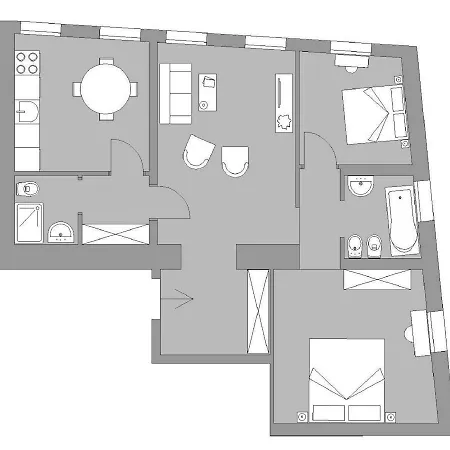 Ca' Del Monastero 6 Collection Chic For 4 Guests With Lift Appartement Venetië