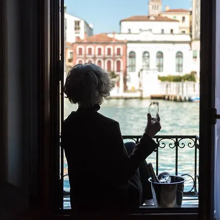 Grand Canal Next To Guggenheim * Venice