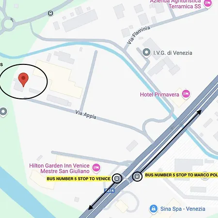 Appia Free Parking E Fast Access To By Bus Wenecja
